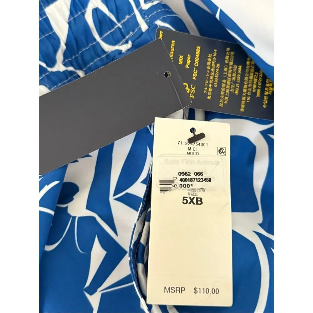 Polo Ralph Lauren Men's 5XL Big Traveler Classic Swim Trunks Size 5XB